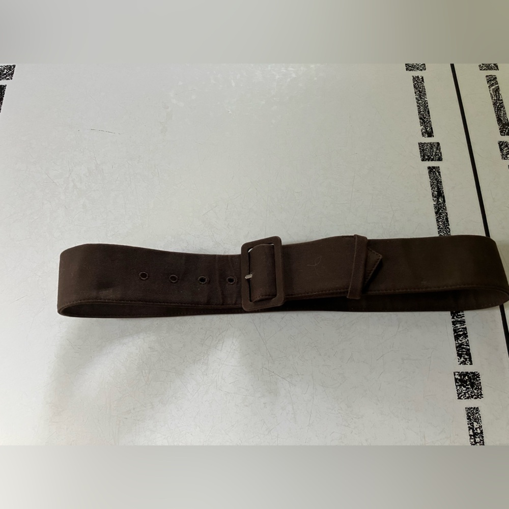 Prada brown fabric belt